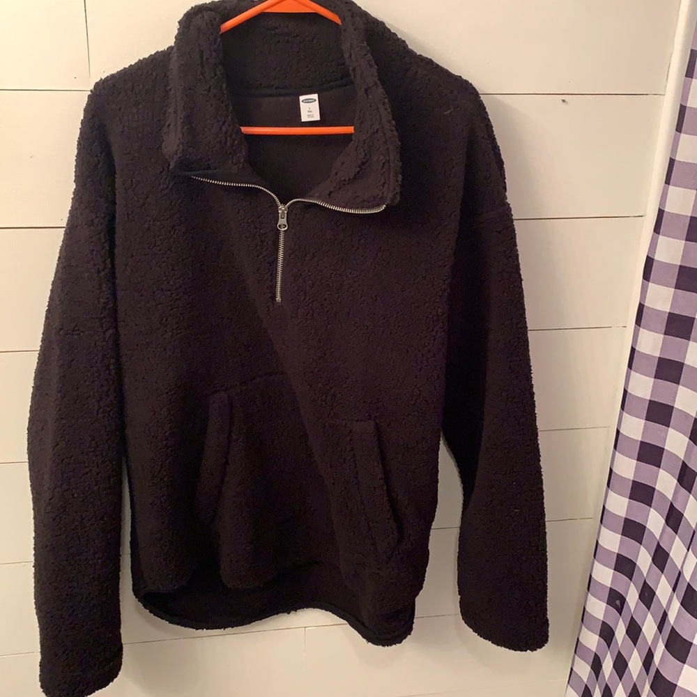 Large black fleece